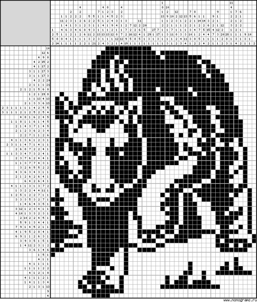 Монохром японские кроссворды схемы