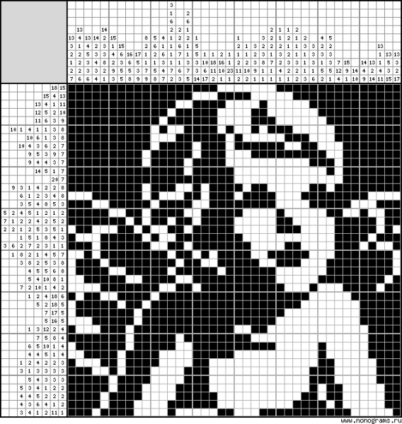 Японские кроссворды черно-белые