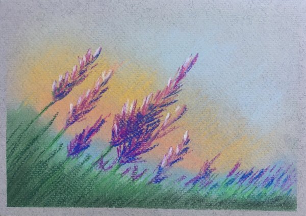 Рисование масляной пастелью