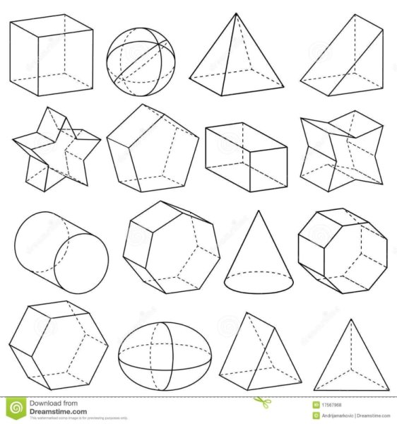 Объемные геометрические фигуры