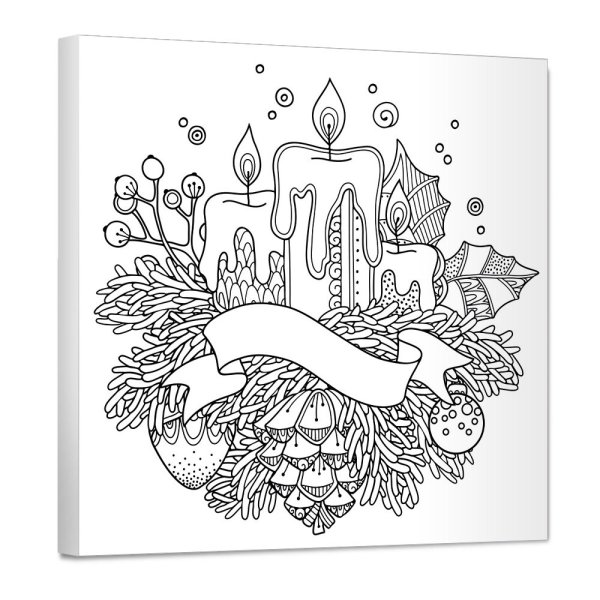 Раскраска антистресс новый год