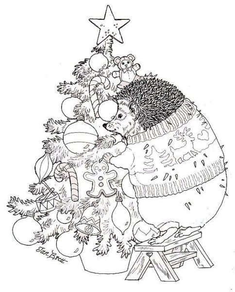 Новогодние раскраски антистресс