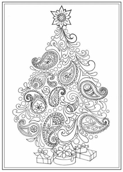 Раскраска новогодний шар со снегом