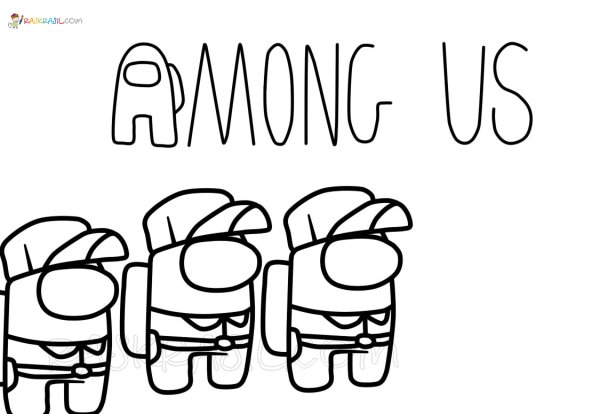 Раскраска амонг АС