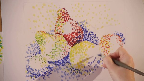 Пуантилизм подготовительная группа