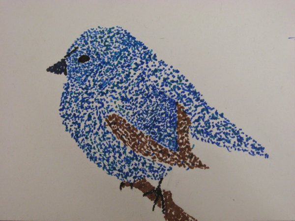 Точечная живопись пуантилизм