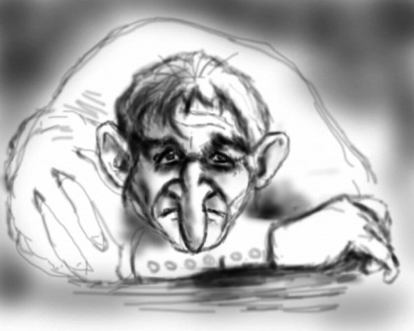 Рисунко страшного носа