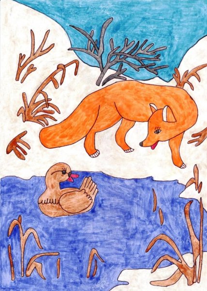 Рисование иллюстраций к сказке д.н. Мамина-Сибиряка «серая шейкае