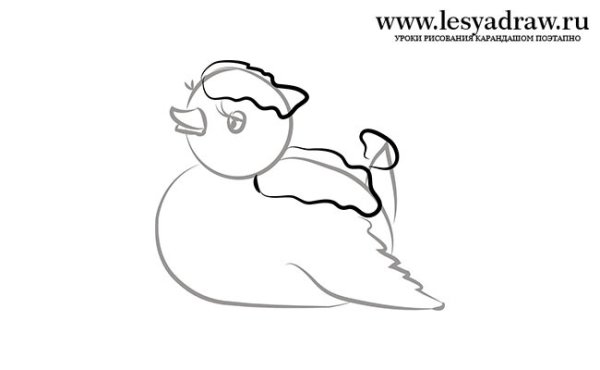 Серая шейка поэтапно