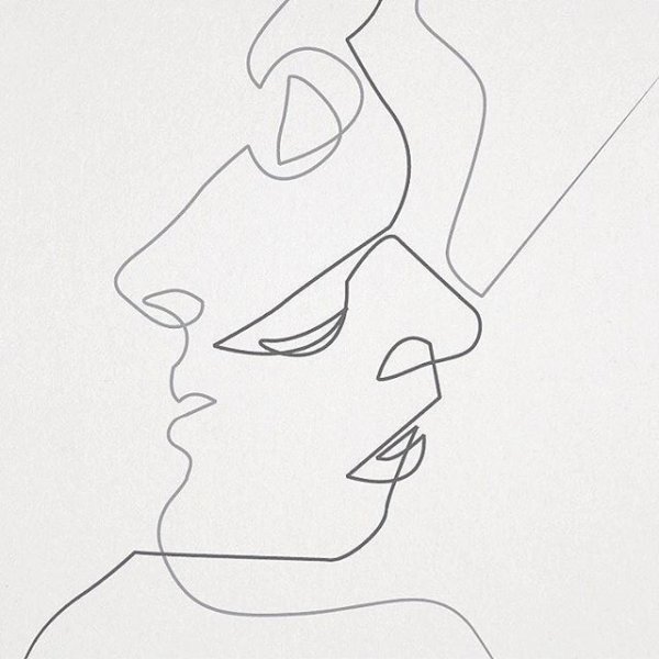 Силуэт одной линией