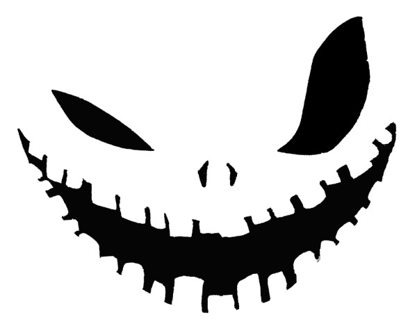 Трафарет Джека на Хэллоуин