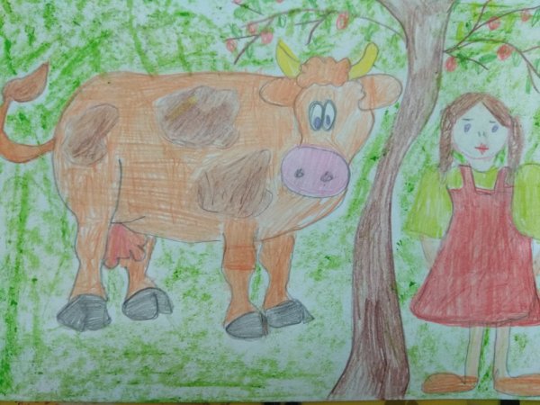 Рисунок на тему крошечка Хаврошечка