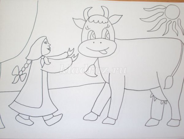 Рисунок к крошечке Хаврошечке