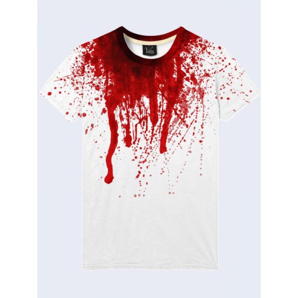 Футболка с кровавым принтом