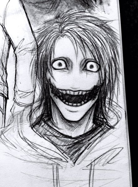 Срисовывать убийца Джефф убийца