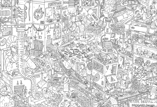 Сложная разукрашка для мальчиков