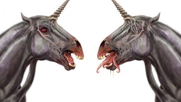 Череп лошади эскиз