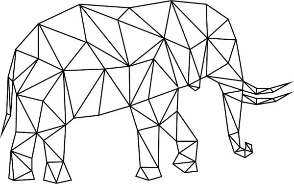 Животные геометрическими фигурами