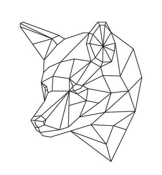 Животные геометрическими фигурами