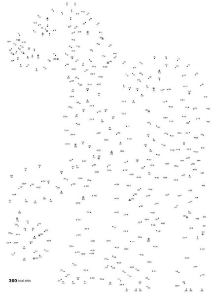 Рисование по цифрам сложные