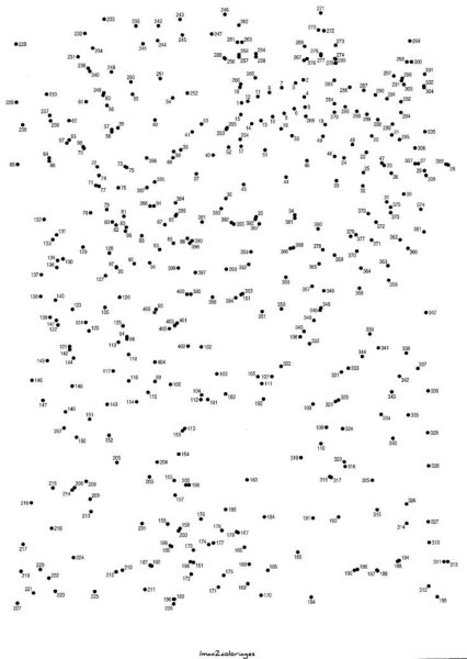 Обвести по цифрам сложное