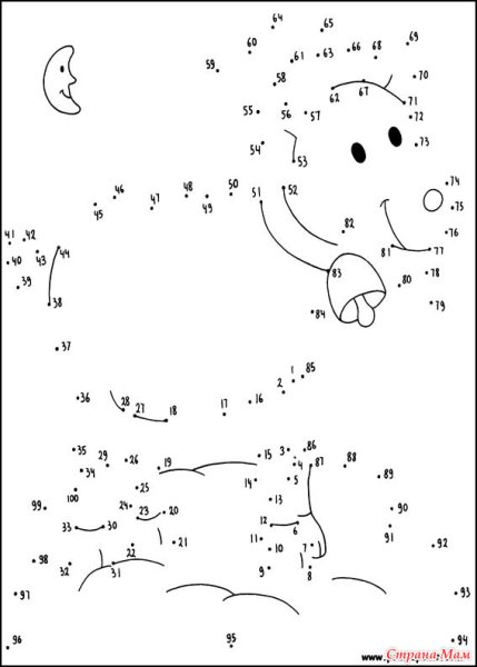 Соедини по цифрам сложное для детей