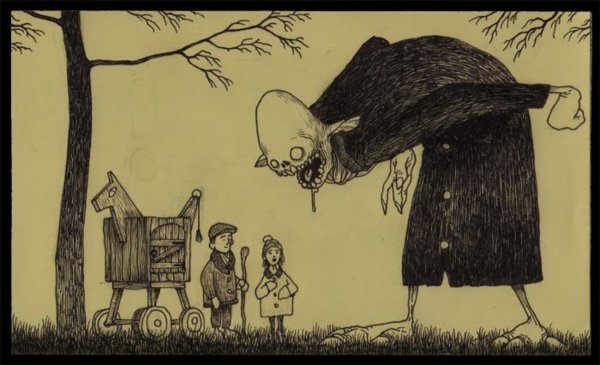 Страшный лес картина