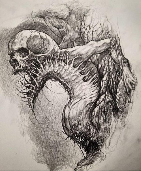 Жуткое искусство карандашом
