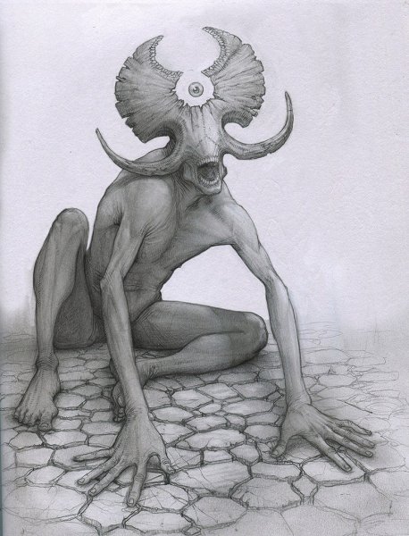 Рисунки страшные лёгкие