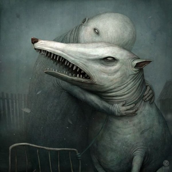 Воздушный шар черно белый