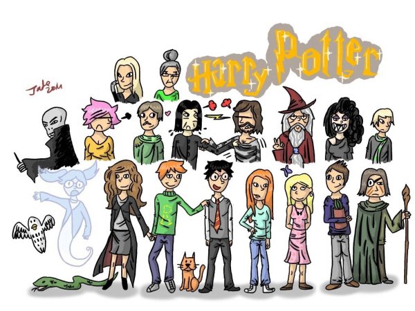 Гарри Поттер рисунки всех персонажей