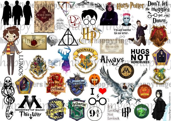 Гарри Поттер арт раскраска
