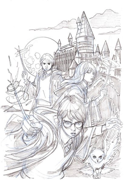 Маленькие рисуночки Гарри Поттер