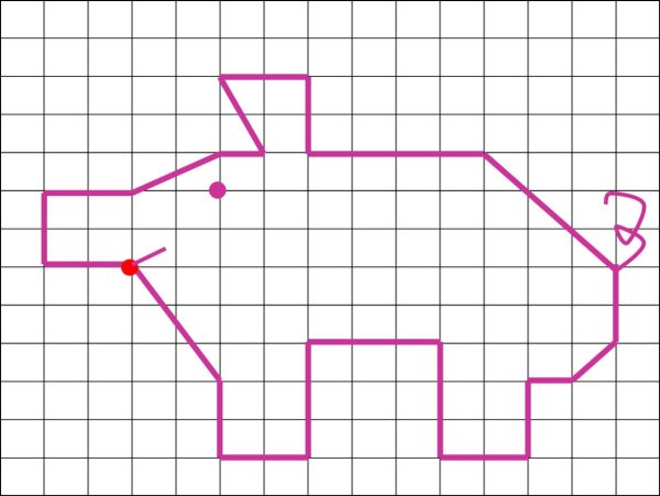 Рисунки на миллиметровке