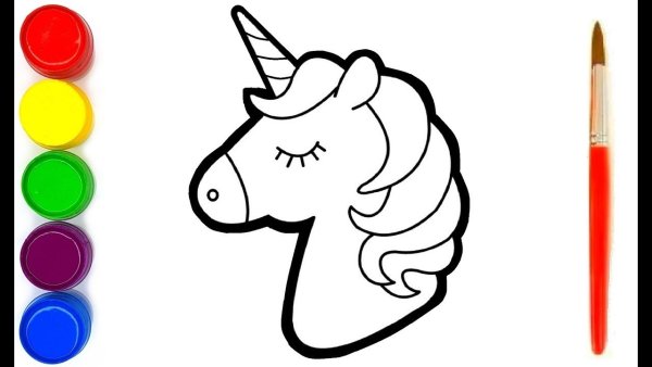 Разукрашка красками