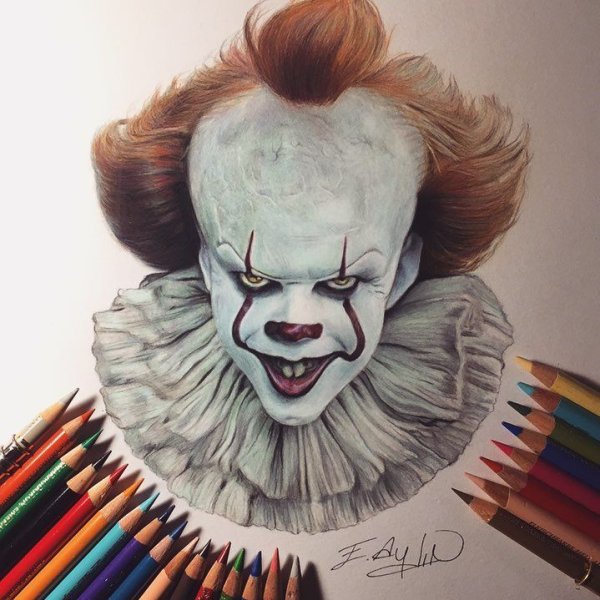 Клоун ПЕННИВАЙЗ карандашом