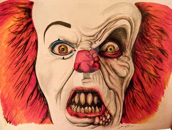 Страшные рисунки цветные