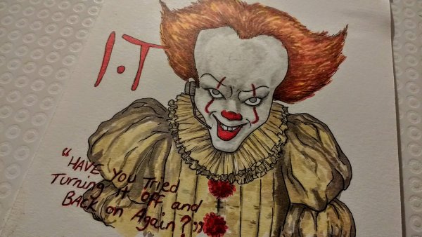 Клоун ПЕННИВАЙЗ раскраска