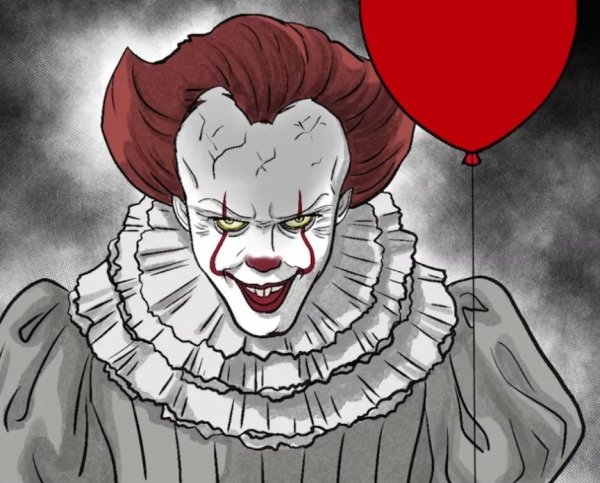 Клоун ПЕННИВАЙЗ раскраска