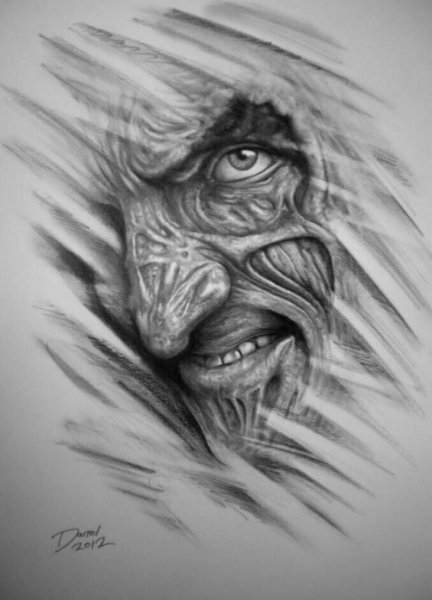 Страшные картинки карандашом