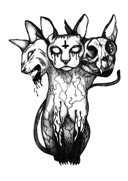 Злой клоун эскиз