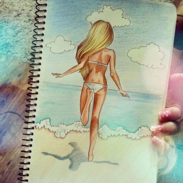 Летние картинки для срисовки