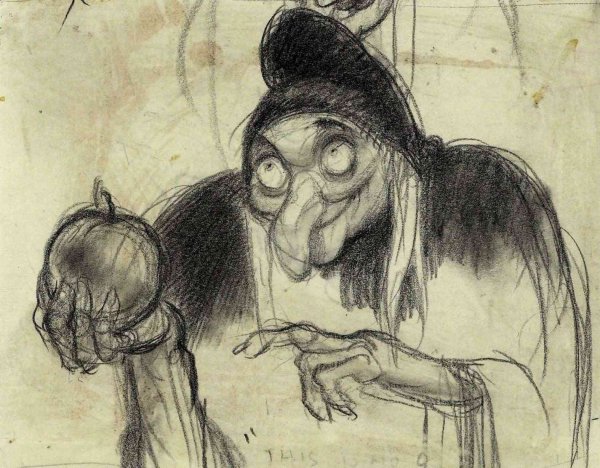 Уродливая старуха иллюстрации