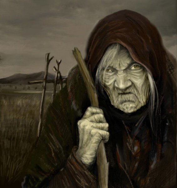 Маска "Старая ведьма Люкс"