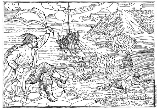 Степан Разин эскизы к картине