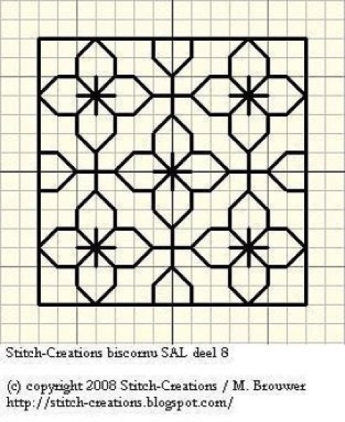 Сложные орнаменты по клеточкам