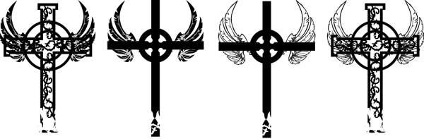 Перевернутый крест эскиз