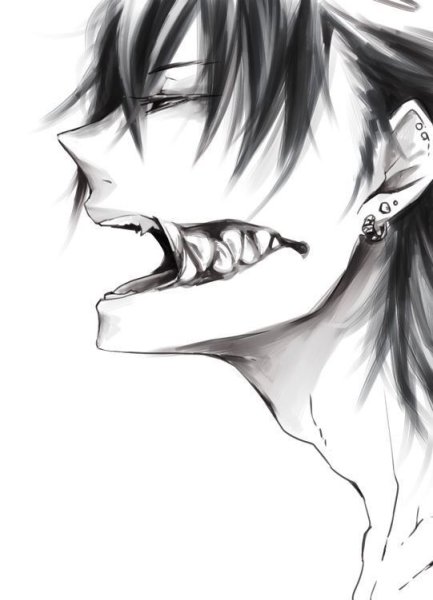 Аниме парни психи в крови