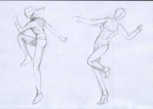 Фигура человека в движении