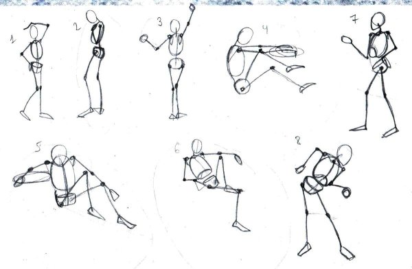Рисование человека в движении